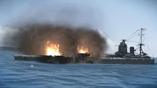 The Slow Burning Sinking Of The HMS Nelson On Silent Hunter 5 With TWOS Mod