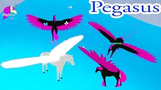 Let's Play Horse Riding Roblox Horses Game Video - Be a Magical Pegasus - Honeyheartsc