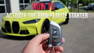 How to use the BMW Remote Starter