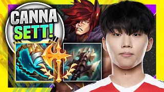 CANNA IS SO GOOD WITH SETT! - T1 Canna Plays Sett Top vs Gnar! | Season 11