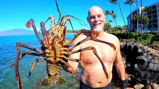 Catch n' Cook GIANT Lobster in Hawaii | Ace Videos