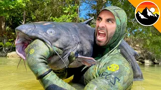 BITTEN by a GIANT CATFISH!