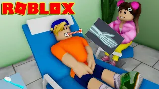 Ellie and Jimmy Play Sick Day at Roblox Hospital! | Ellie Sparkles Show