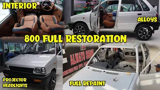 Maruti 800 FULL RESTORATION | Modified 800 | Interior Modification in 800 | HEADLIGHT MODIFICATION !