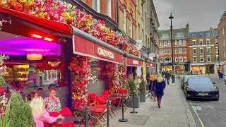 London Walk | Most Expensive Neighborhood in London Marylebone Posh area in Central London [4K HDR]