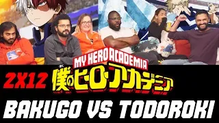 My Hero Academia - 2x12 Bakugo vs Todoroki - Group Reaction