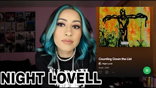 REACTING TO NIGHT LOVELL "COUNTING DOWN THE LIST"