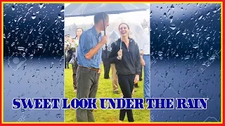 Kate Middleton, Prince William Share A Sweet Look Under The Rain - Just Romantic