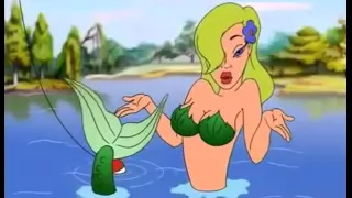 Funny video clip  Mermaid and fisherman  Bad ending  Humor cartoons movie
