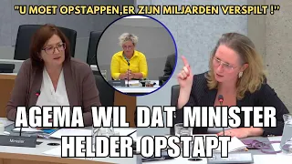 Agema:(PVV) eist dat Minister Helder OPSTAPT : "Er zijn Miljarden verspild! " | Politiek