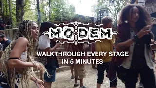 Modem Festival walk to every stage from Seed to Hive
