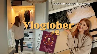 Jesienne porządki w szafie🍁 & nowa książka 📖 | Vlogtober 2