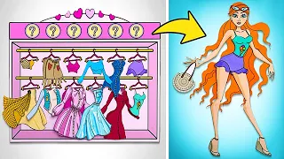 🌈 Spin the Wheel of Fortune! Fabulous Paper Princesses Makeover!