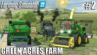 I STARTED the SILAGE PRODUCTION | GREEN ACRES | Farming Simulator 22 - Episode 2