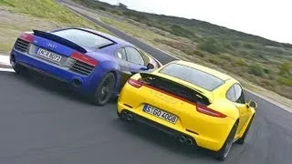 Audi R8 V10 plus vs. Porsche 911 Carrera 4S
