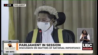 Parliament in Session. 4th Sitting of the 3rd meeting of the 11th Parliament of Uganda. 8th/Feb/2022