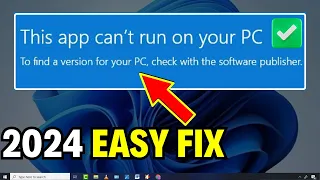 This App Cant Run On Your PC Fix || How To Fix This App Cant Run On Your PC in Windows 10/11/8/7