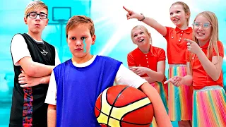 Забавни кошаркаши у школи цоол тинејџера| Цоол vs Лосерс! Популарност и љубав навијачица.