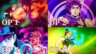 All JoJo’s Bizarre Adventure Openings | 1-11 (2021 Stone Ocean)