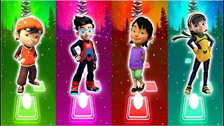 Boboiboy vs Ejen Ali dab   Bad Liar vs Dan Yaya vs Ejen Alicia -Tiles Hop EDM Rush