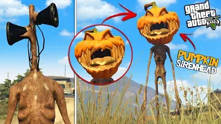 SIREN HEAD becomes PUMPKIN SIREN HEAD in GTA 5