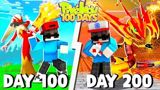 Tóm tắt 200 Ngày Minecraft Pixelmon Ultra Sinh Tồn Siêu Khó Bắt Hỏa Ngục Long !!