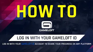 How to log in with your gameloft ID