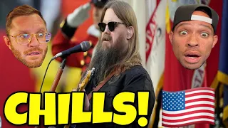 American RAPPER first TIME reaction to Chris Stapleton Sings the National Anthem at Super Bowl LVII