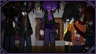 Aftons + Henry and Cassidy react to Williams AUs | Gacha Club | Afton Family