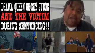 DRAMA QUEEN CONVICT GHOSTS JUDGE AND HIS VICTIM DURING SENTENCING WITH HUGE CONSEQUENCES!!!