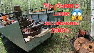 20000р за день на сборе металлолома.Металлокоп в старых делянках.