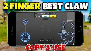 2 finger claw settings pubg mobile🔥the best control,just copy & use✅