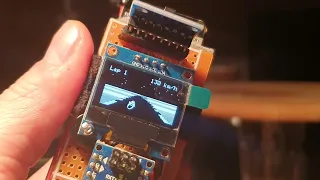 Motorcycle racing with Arduino Nano, 0.96" OLED,  MPU6050 gyroscope and buzzer