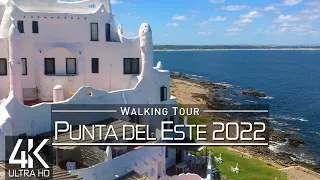 【4K 60fps】🇺🇾 VIRTUAL WALKING TOUR: 🚶 «Punta del Este - Uruguay 2022» 🎧 ORIGINAL SOUNDS 🚫 NO COMMENT