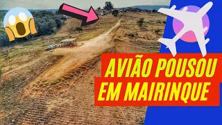 DRONE FILMA AVIÃO POUSANDO "Aero São José Mairinque"