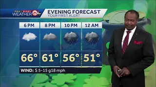 Rain chances increase Thursday evening