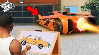 Franklin Find The Powerful Booster Super Car With The Help Of Uses Magical Painting In Gta V