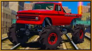 GTA 5 Roleplay - MONSTER TRUCK CHASING & DESTROYING COPS | RedlineRP