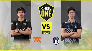 [FIL] Fnatic vs OG (BO3) | ESL One Malaysia 2022 Playoffs