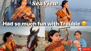 Day 04 In Pakistan🇵🇰 || Exploring Seaview In karachi 😍|| izmajamali
