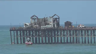 Fire officials continue to monitor Oceanside Pier blaze