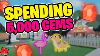 SPENDING 5,000 GEMS! Hunt for a SHINY Pet! | Laundry Simulator