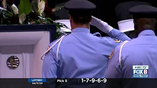 Hundreds honor fallen NOPD officer Trevor Abney at Slidell funeral