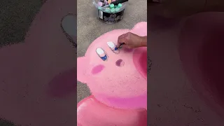 Kirby chalk art