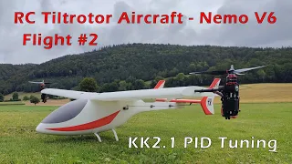 Tiltrotor RC Aircraft Nemo V6 - Flight of August 4, 2023