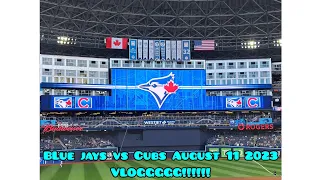 Blue Jays Vs Cubs VLOGG!!!! GAME 1 August 11th 2023