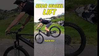 How to Lift the Rear Wheel on your Mountain Bike💥 #mtbskills #mtbshorts #short #mtb #shortsvideo