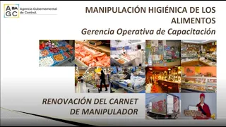 Manipulación Higiénica de los Alimentos - Renovación