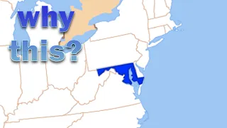 Why do Maryland's borders look so weird?