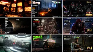 Zombies Menu Evolution in Call of Duty Games